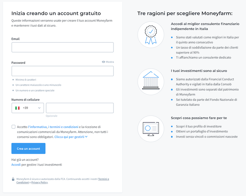 login moneyfarm