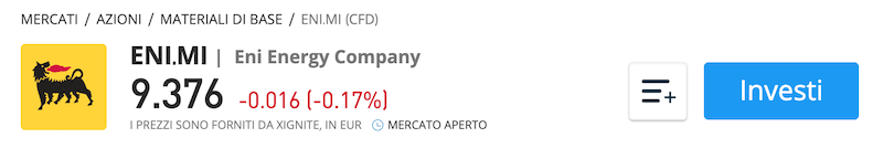 trading azioni eni etoro