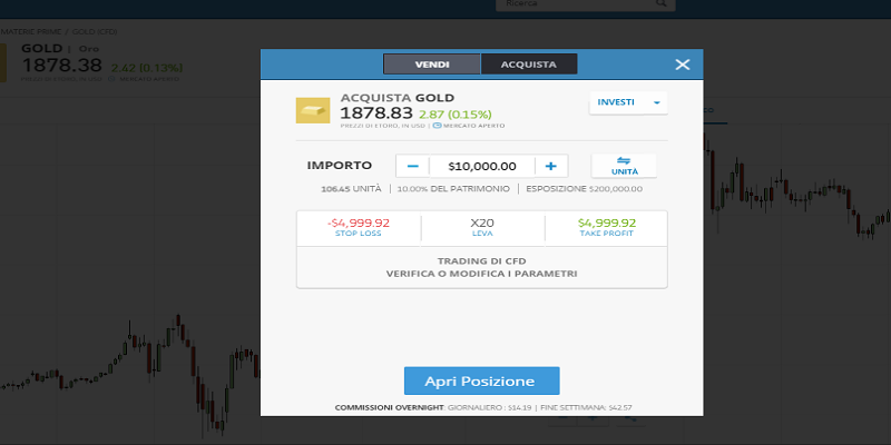 comprare oro etoro