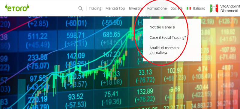 etoro formazione