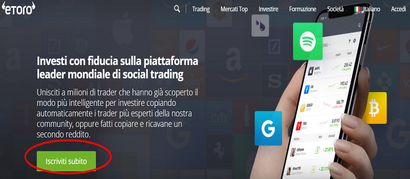 etoro trading sull'oro