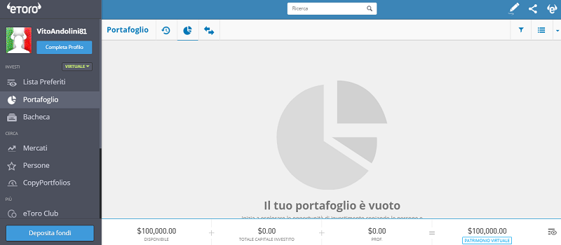 etoro simulatore di trading