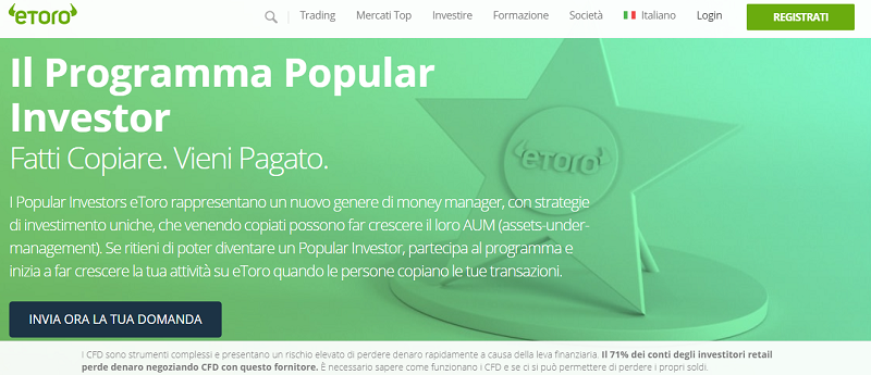 social trading popular investor